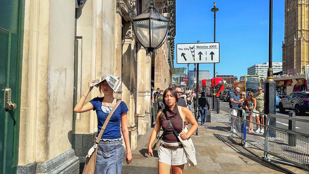 LONDON HEATWAVE WALK! 🥵 34&deg;C Central London Tour 2026: Royal Parks & Palace to South Bank | 4K HDR