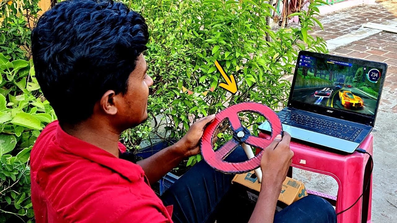 How to Make Gaming Steering Wheel 😍🚗 | இப்படி செஞ்சு விளையாடி பாருங்க! | Vijay Ideas