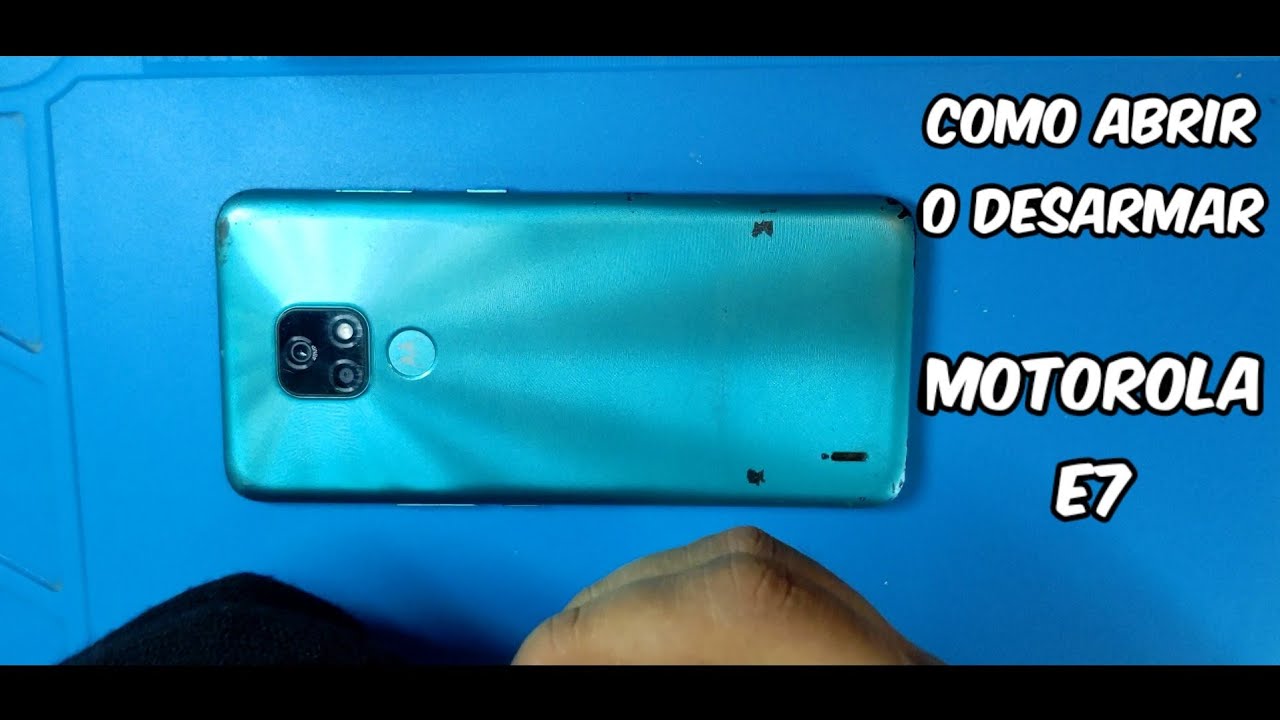 Motorola Moto E7 Como Abrir o Desmontar