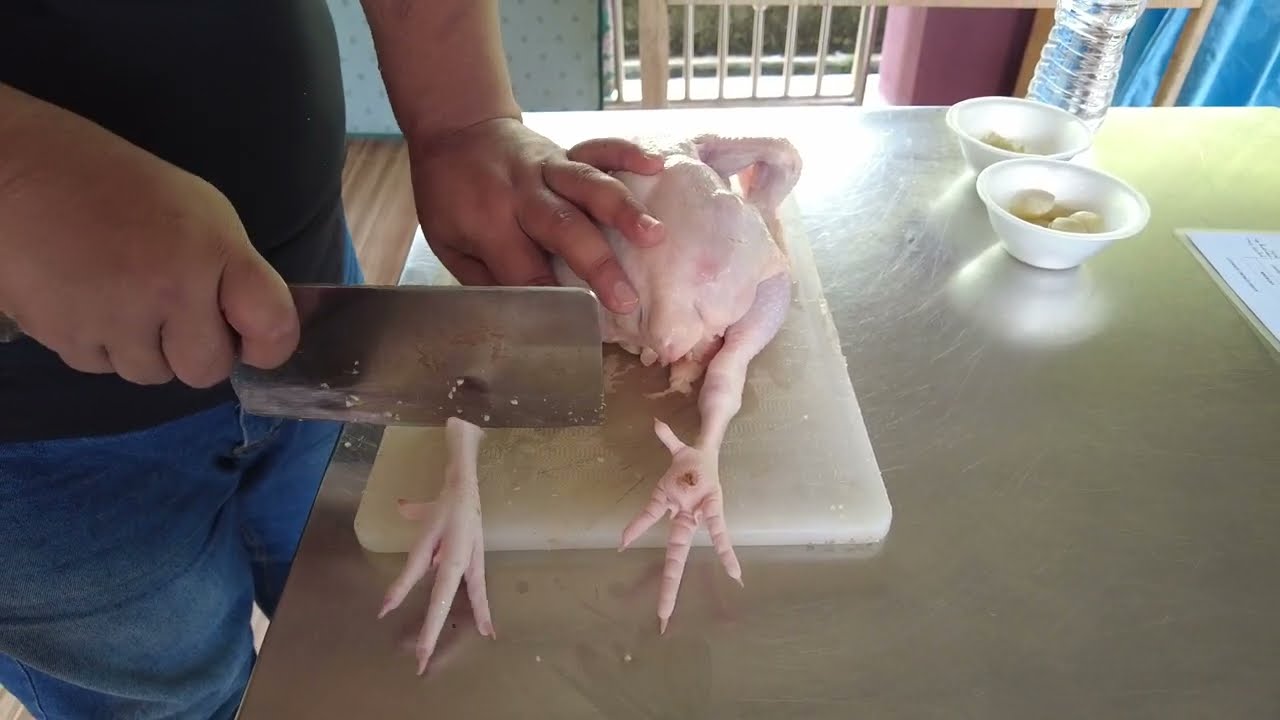 Cara potong Ayam KFC (9 potongan)