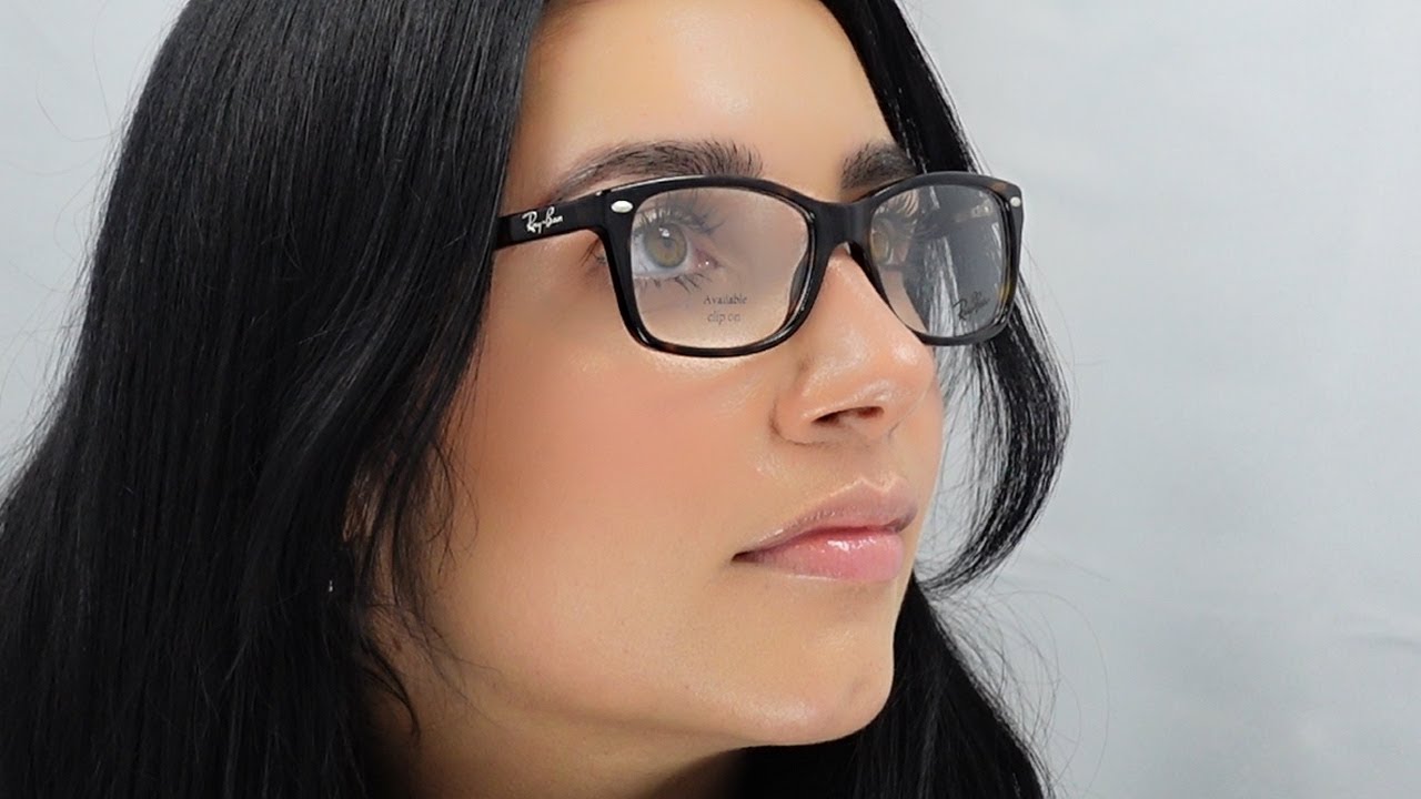 Woman model wearing Ray-Ban RB5228 Eyewear