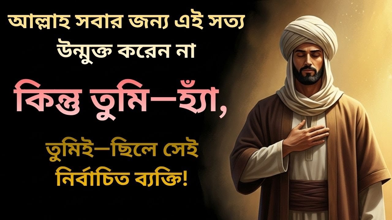 আল্লাহ সবার জন্য এই সত্য উন্মুক্ত করেন না… কিন্তু তুমি—হ্যাঁ, তুমিই—ছিলে সেই নির্বাচিত ব্যক্তি!