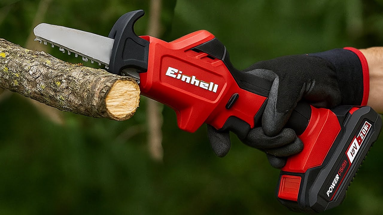 РАСПАКОВКА АККУМУЛЯТОРНОЙ ПИЛЫ ДЛЯ ОБРЕЗА ВЕТВЕЙ EINHELL! ХОРОШЕЕ УСТРОЙСТВО!