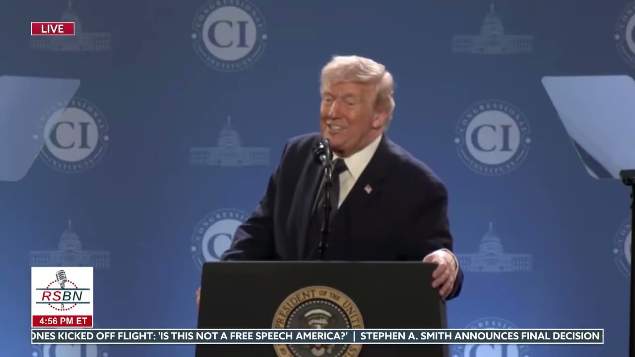 FULL EVENT: President Trump Speaks to the Congressional Institute - 03/09/26
