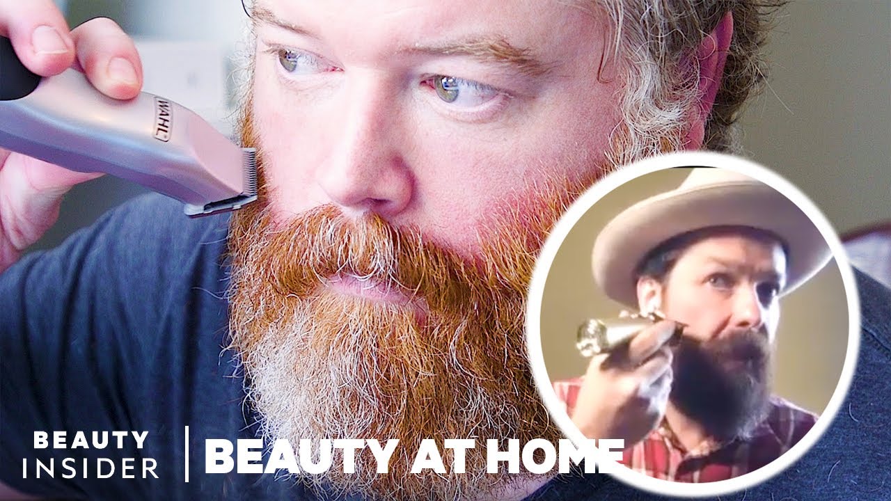 Pro Teaches Amateur How To Trim Your Own Beard | Beauty At Home