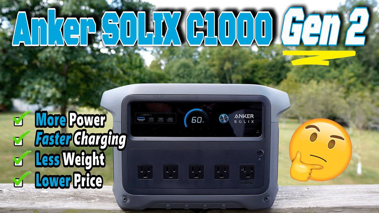 НОВИНКА 2025 ГОДА: Anker SOLIX C1000 Gen 2 — легче и мощнее