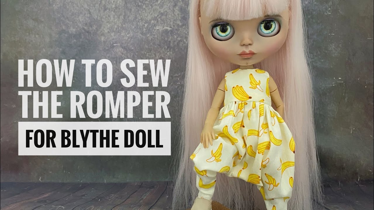 How easy to make the romper for Blythe doll. New sep by step video tutorial.