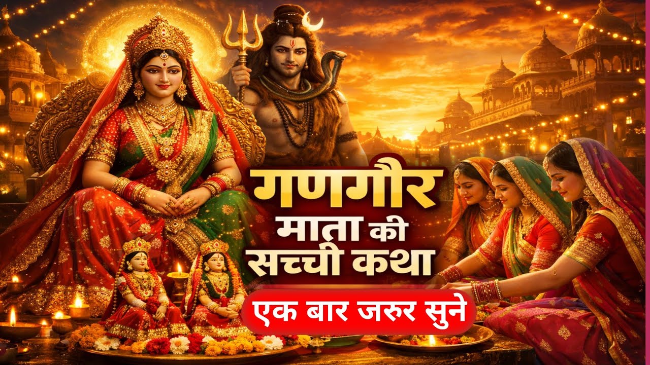 गणगौर माता की सच्ची कथा | गणगौर क्यों मनाई जाती है | माता पार्वती और भगवान शिव की कथा | गणगौर कथा. 