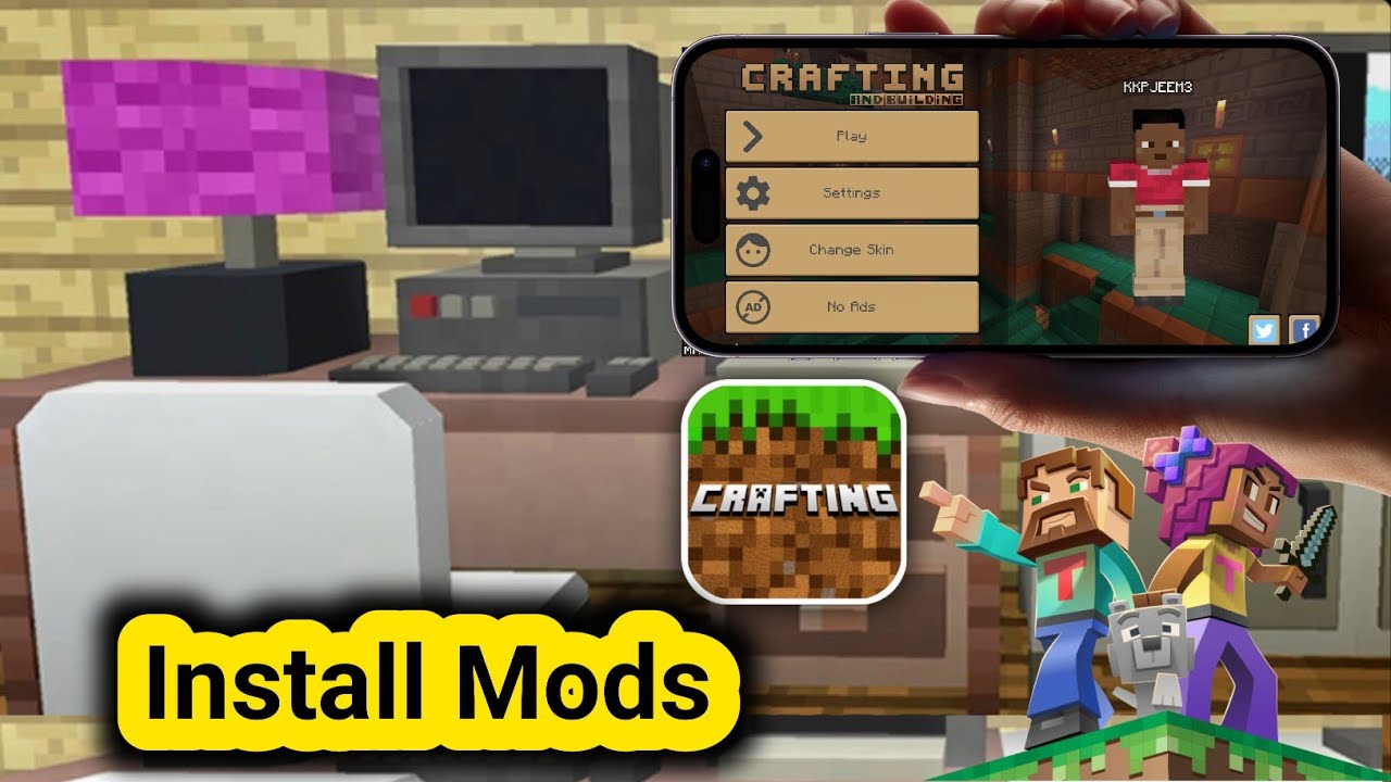 How To INSTALL MODS In Crafting and Building | crafting and building mods