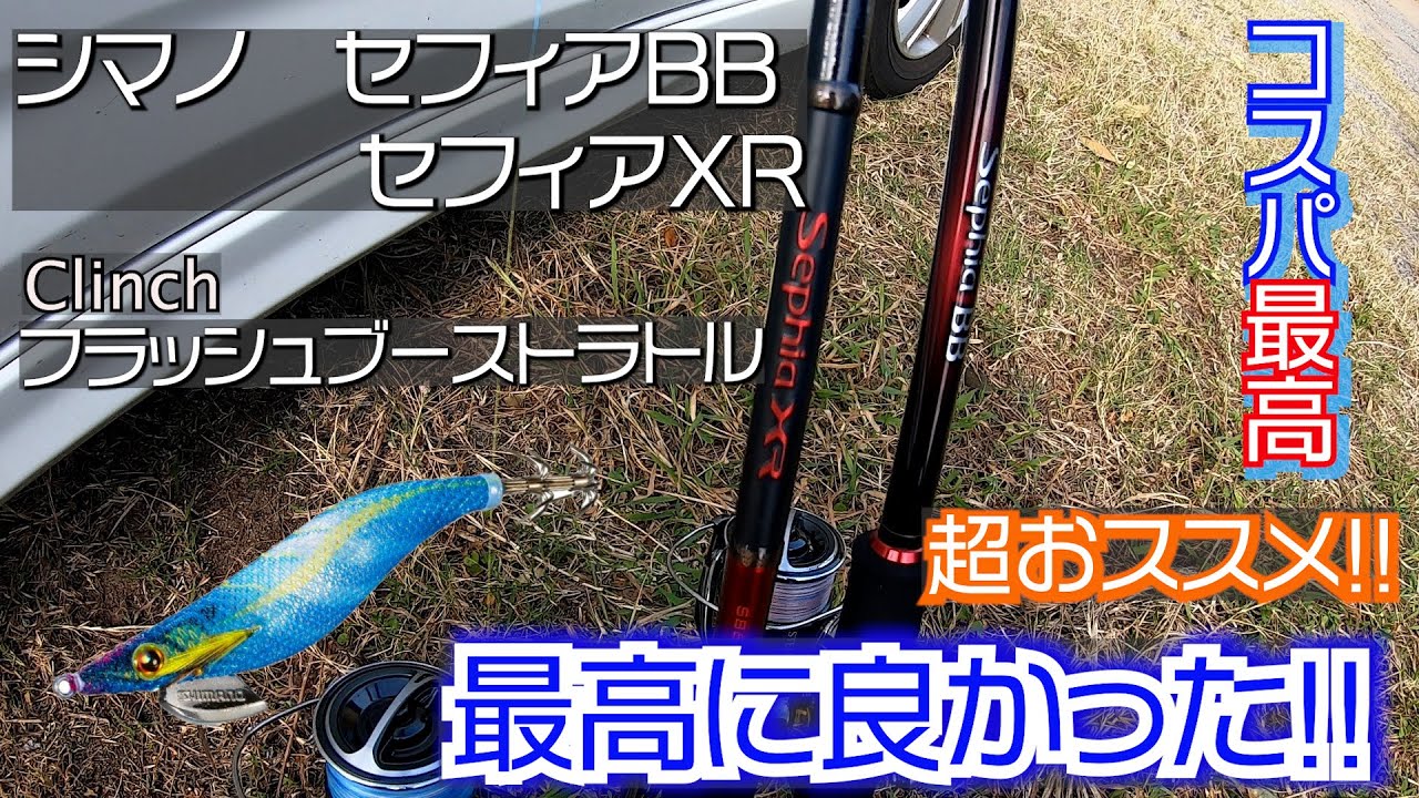 【エギング】秋イカをセフィアBBとセフィアXRにフラッシュブーストのラトルの豪華コラボで戦ってみた
