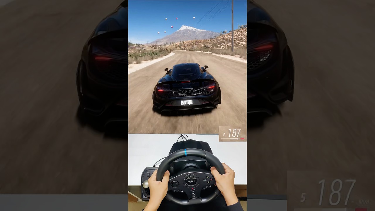 Steering wheel gameplay 
