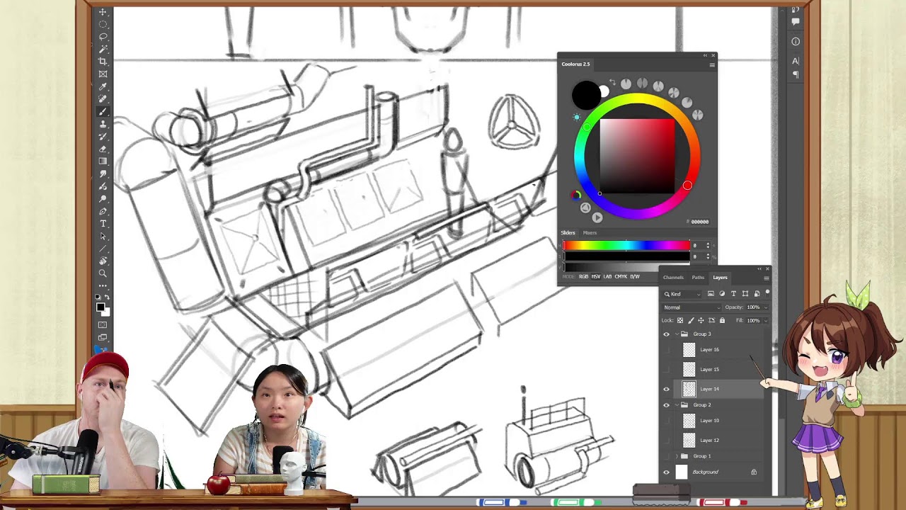 🔴 LIVE - How to draw manga figures from blocks 2/2/2026