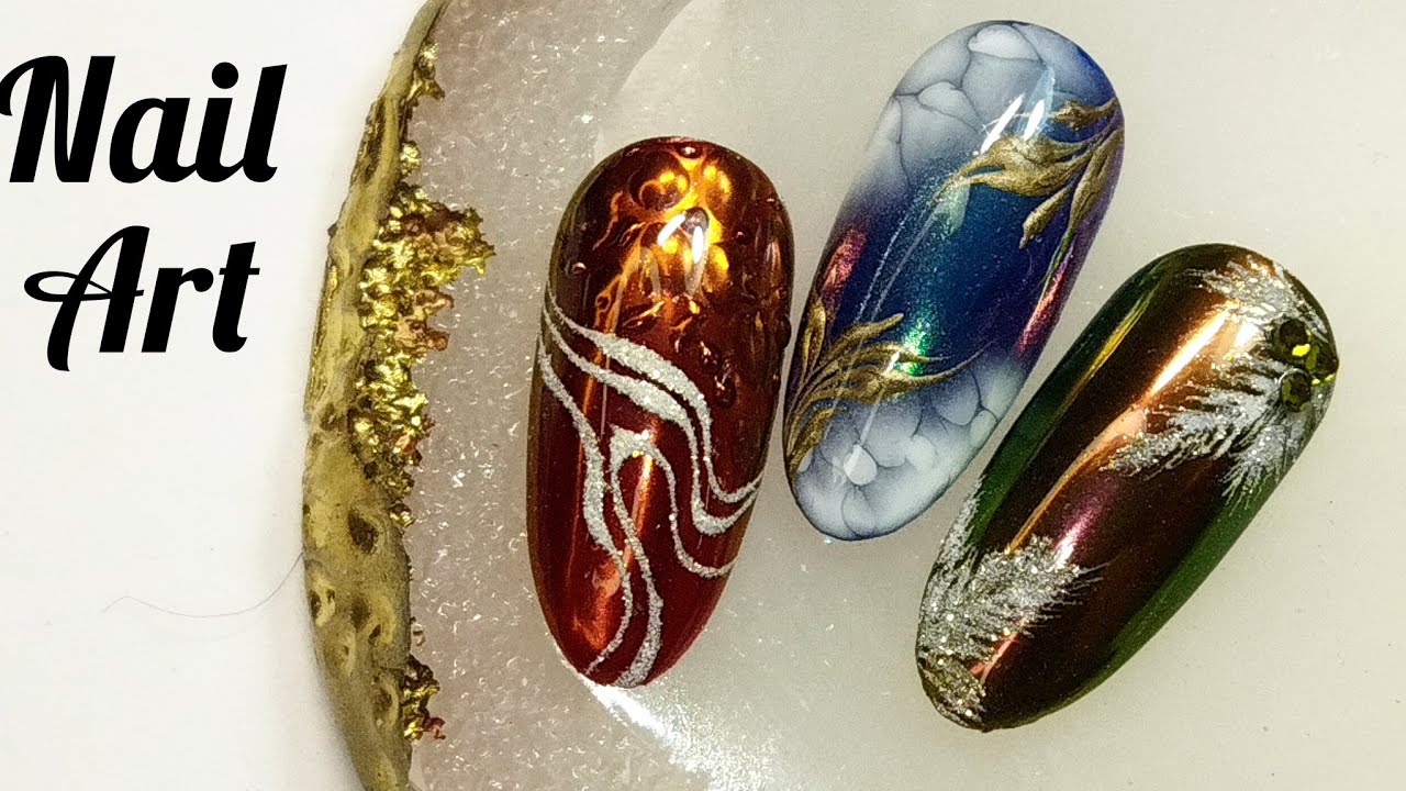 Не сложный новогодний дизайн ногтей. Видеоурок. /Simple New Year's nail design. Video tutorial.