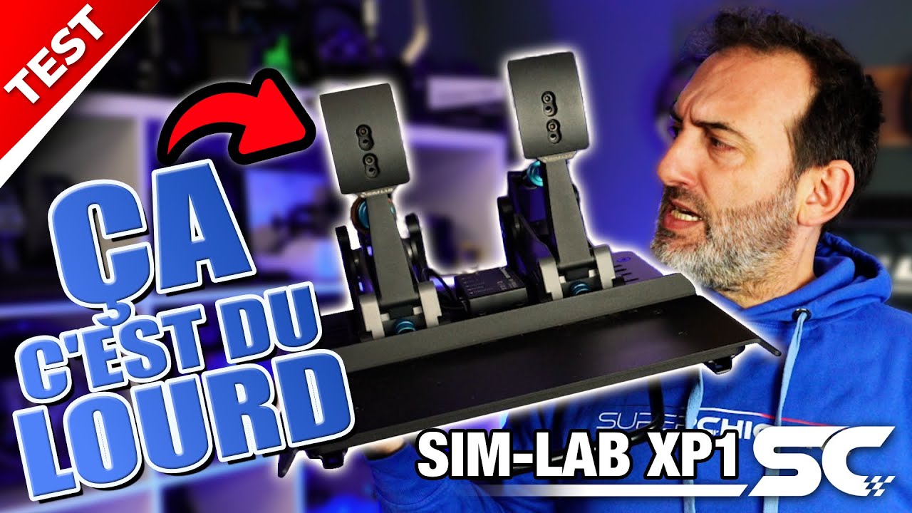 Test du SIMLAB XP1 : Impressionnant pédalier pour simracers PC