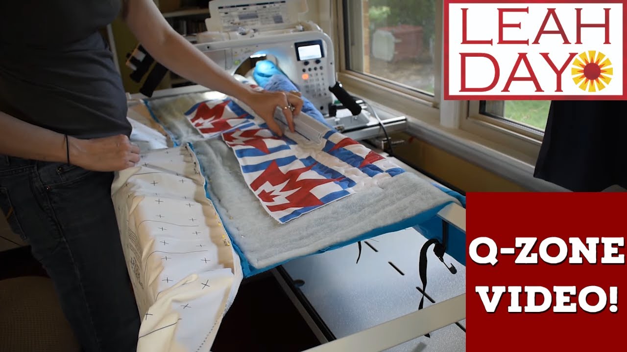 Quilting Stippling on My Home Machine on the Grace Qzone Hoop Frame