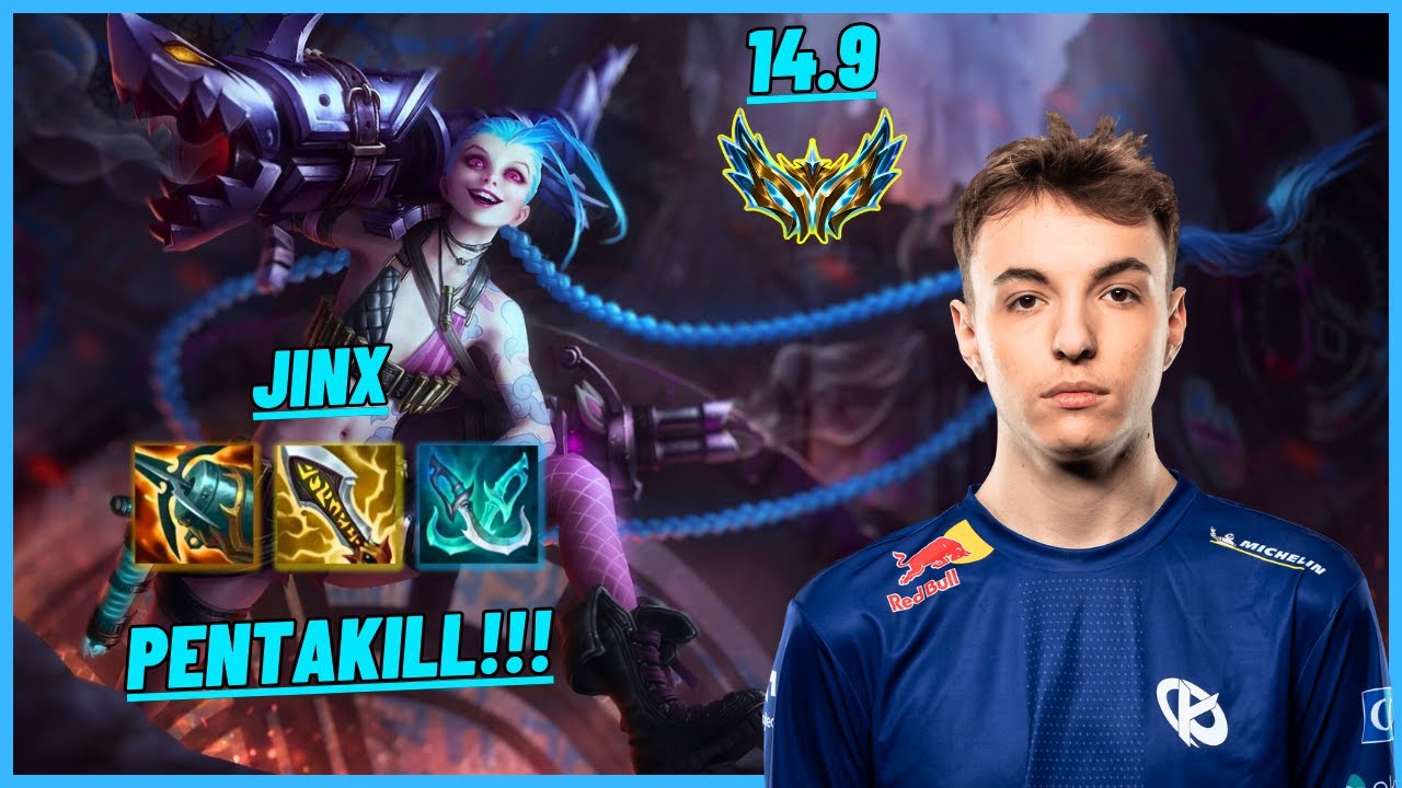 KCB CALISTE: JINX VS HWEI (ADC) PENTAKILL, INVINCIBLE - EUW CHALLENGER - PATCH 14.9