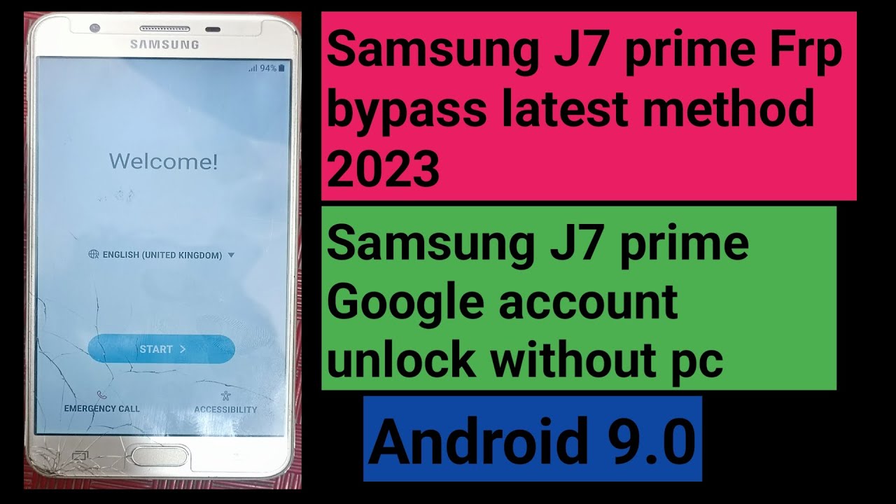 Samsung J7 prime frp bypass latest method 2023 / samsung J7 prime google account unlock without pc