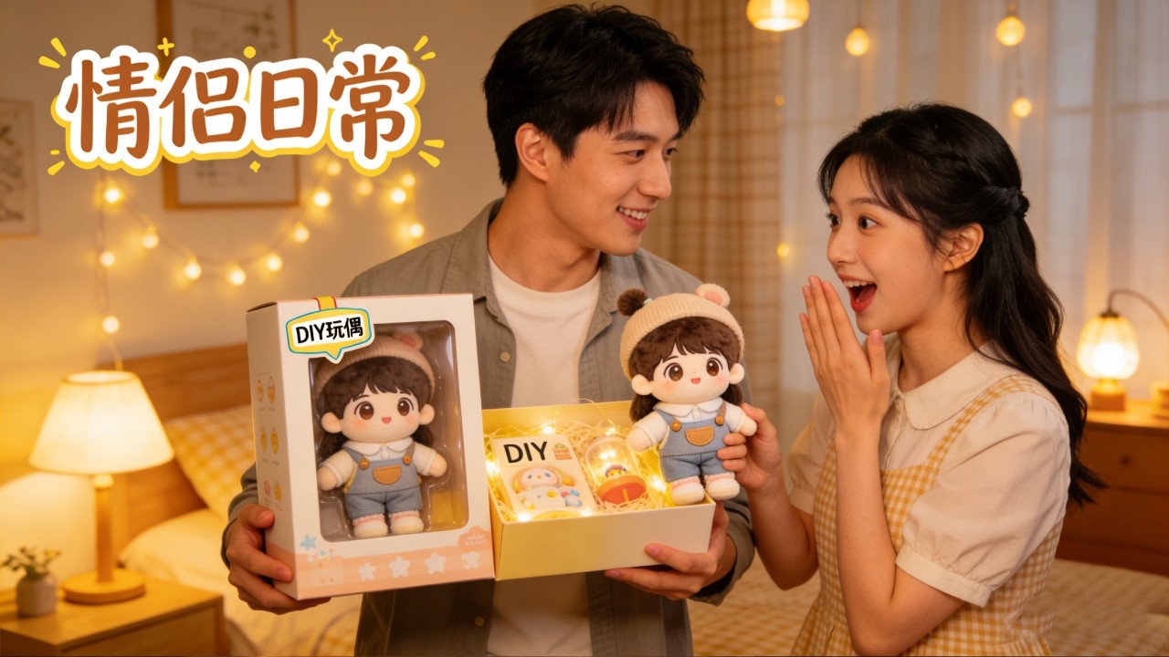 当你女朋友拥有了这个之后#情侣日常 #diy玩偶 #惊喜
