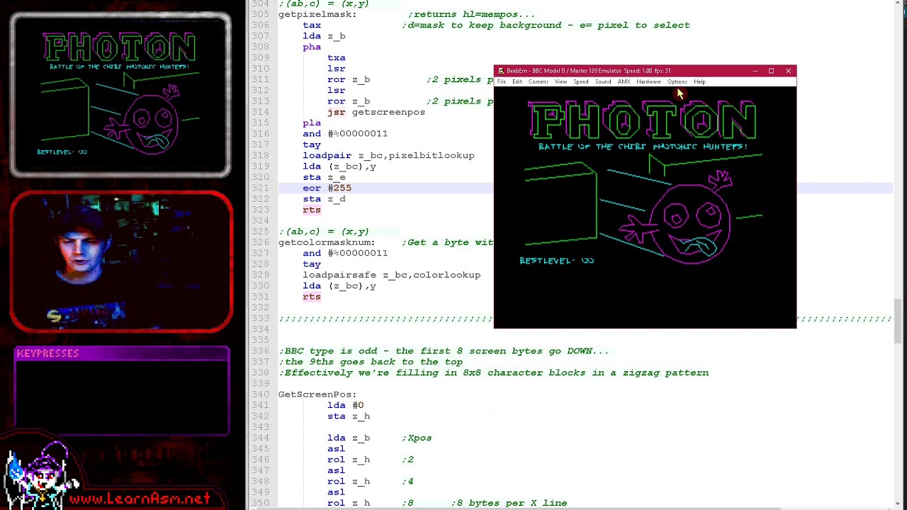 Making a 6502 ASM Tron game... Photon1 - Introduction and Data Structures