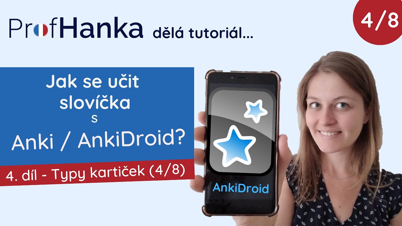 Tutoriál ANKI (4/8) - Typy kartiček