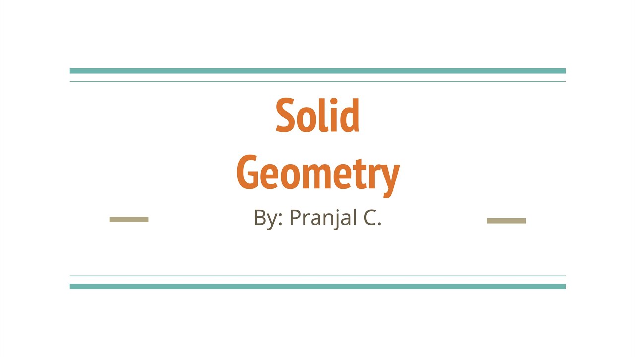 Solid Geometry