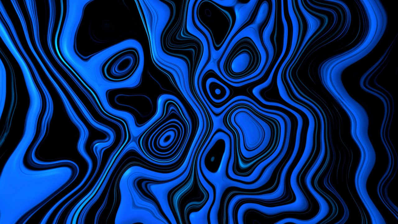 Hypnotic Blue Abstract Animation | 4K Background Wallpaper