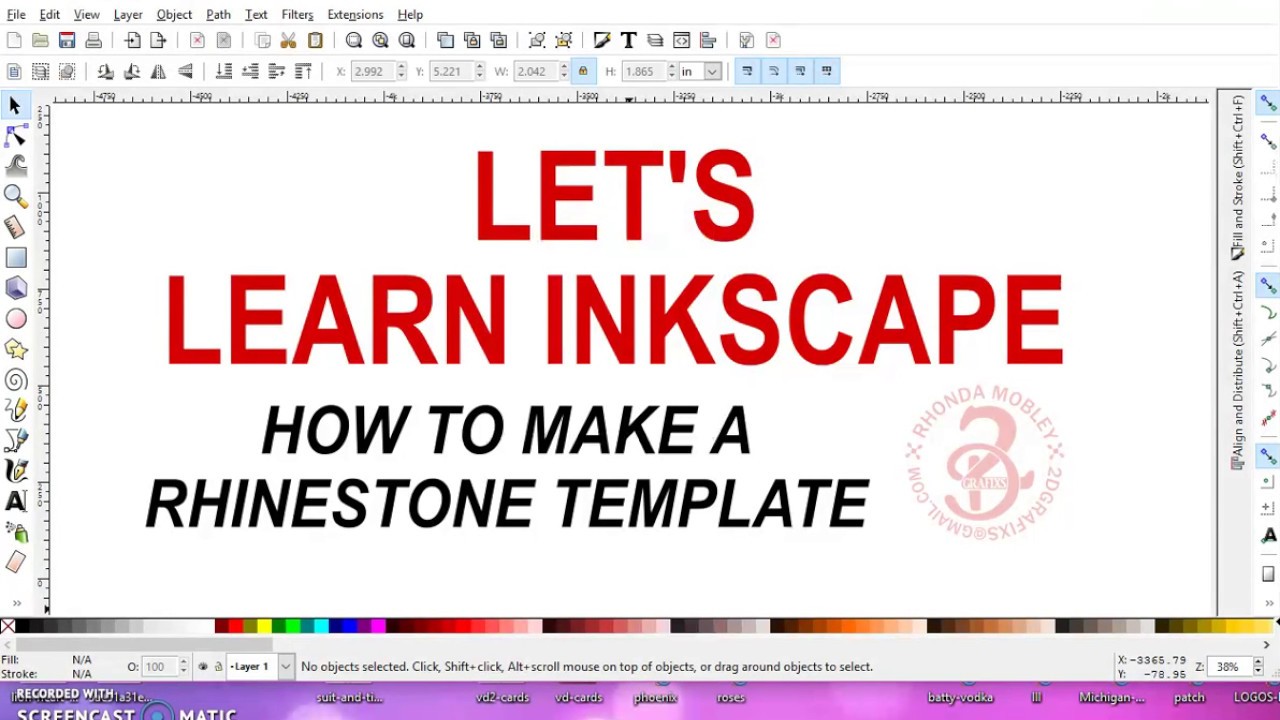 27 Make a rhinestone template