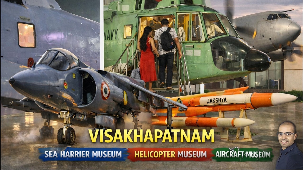 Inside Aircraft Museums ✈️ Sea Harrier, TU-142 Jet & Helicopter Museum | Visakhapatnam