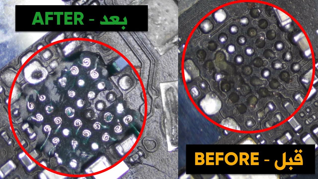 iPhone 6s U2 IC rebuild |  إعادة بناء الأرجل لآيسي شحن آيفون 6 اس