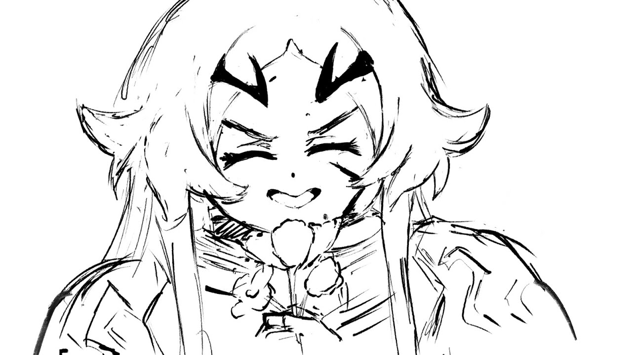 sketching TeoritTa from sentenced to be a herooooo come watch me draw or dont TWT