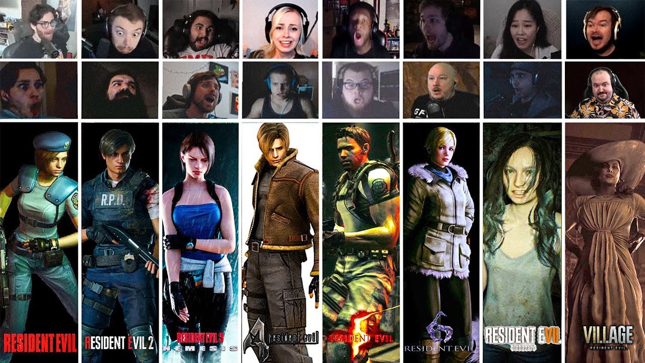 Resident Evil Franchise Top Twitch Jumpscares Compilation (Horror Games)