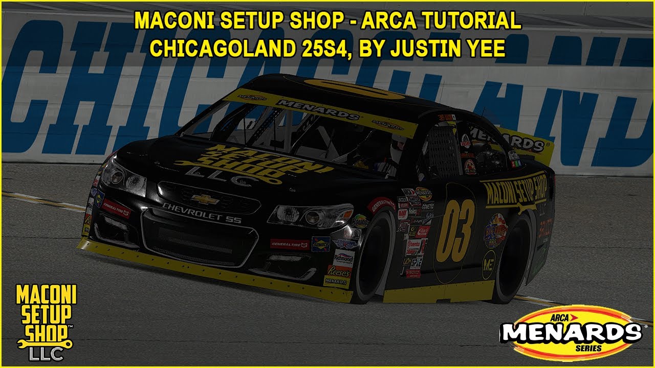 Руководство по квалификации и гонке iRacing Maconi ARCA Chicago 25S4