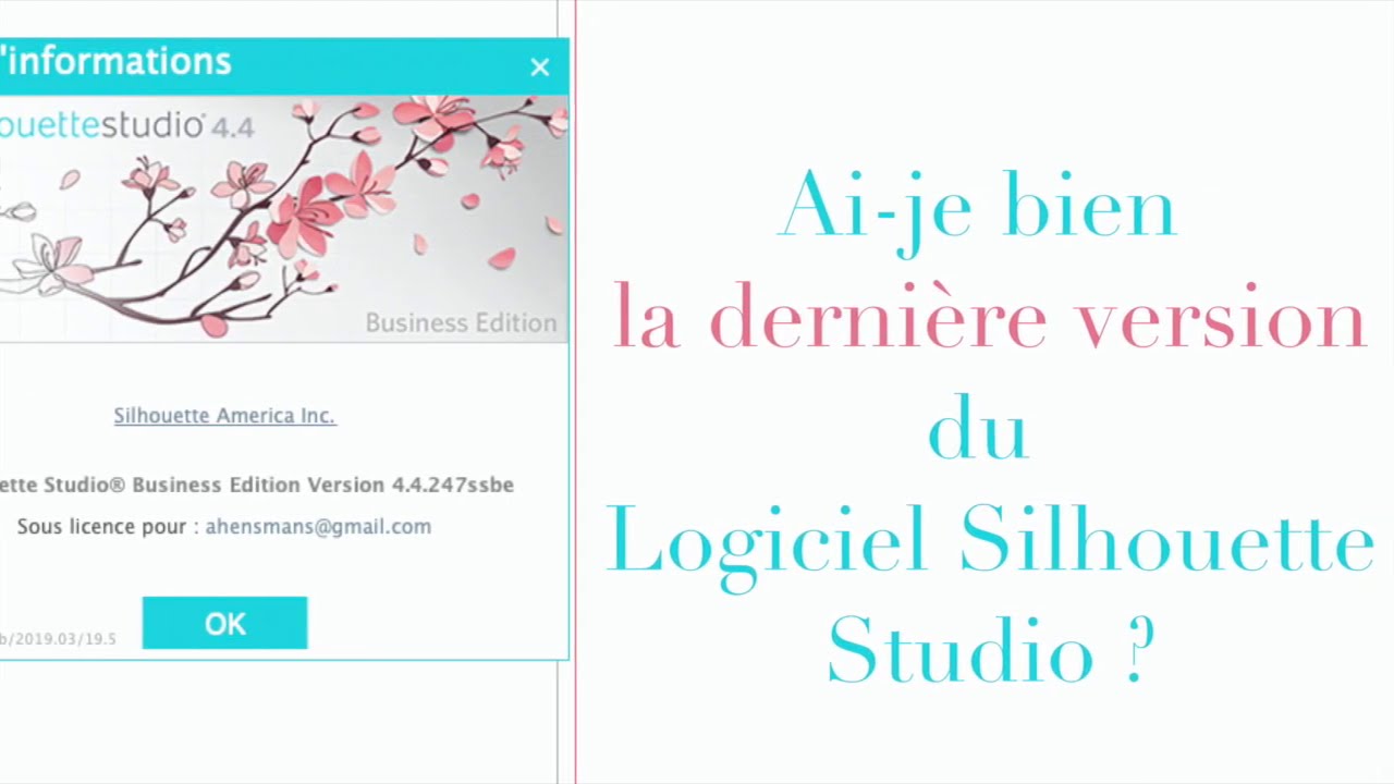 Ai-je le dernier logiciel Silhouette ? Comment le savoir et comment se mettre à jour.