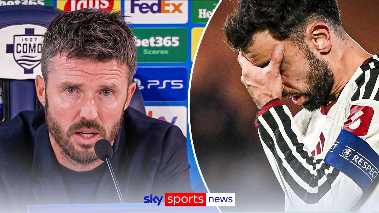 Michael Carrick reacts to Como thrashing in Champions League | 