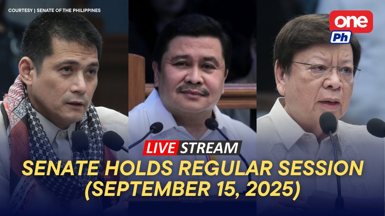 LIVE | Senate holds regular session (September 15, 2025)