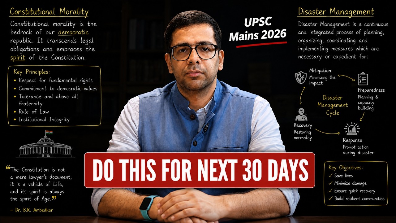 Last 30 days strategy for UPSC Mains 2026