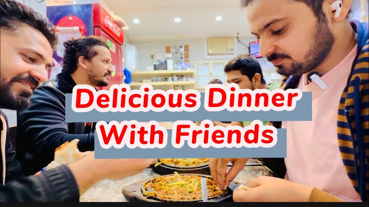 Delicious Dinner in a Small Restaurant | Chicken Karahi & Maghaz Fry Vlog #foodvlog  #delicious 