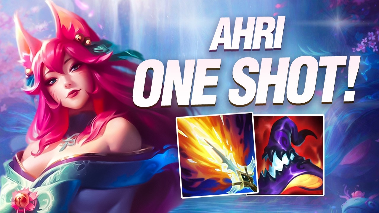 60K DAMAGE !! One Shot Build Spirit Blossom Ahri Gameplay // Wild Rift (Build+Runes)