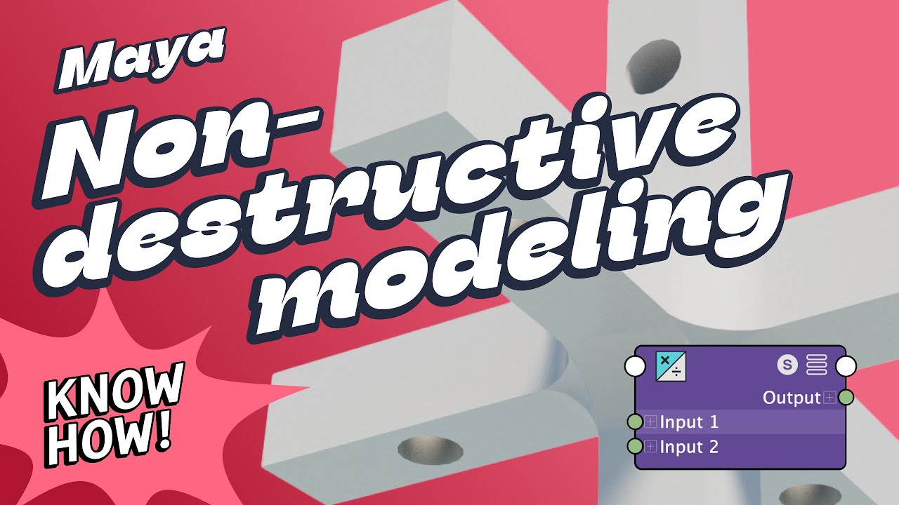 Maya. Non-destructive modeling