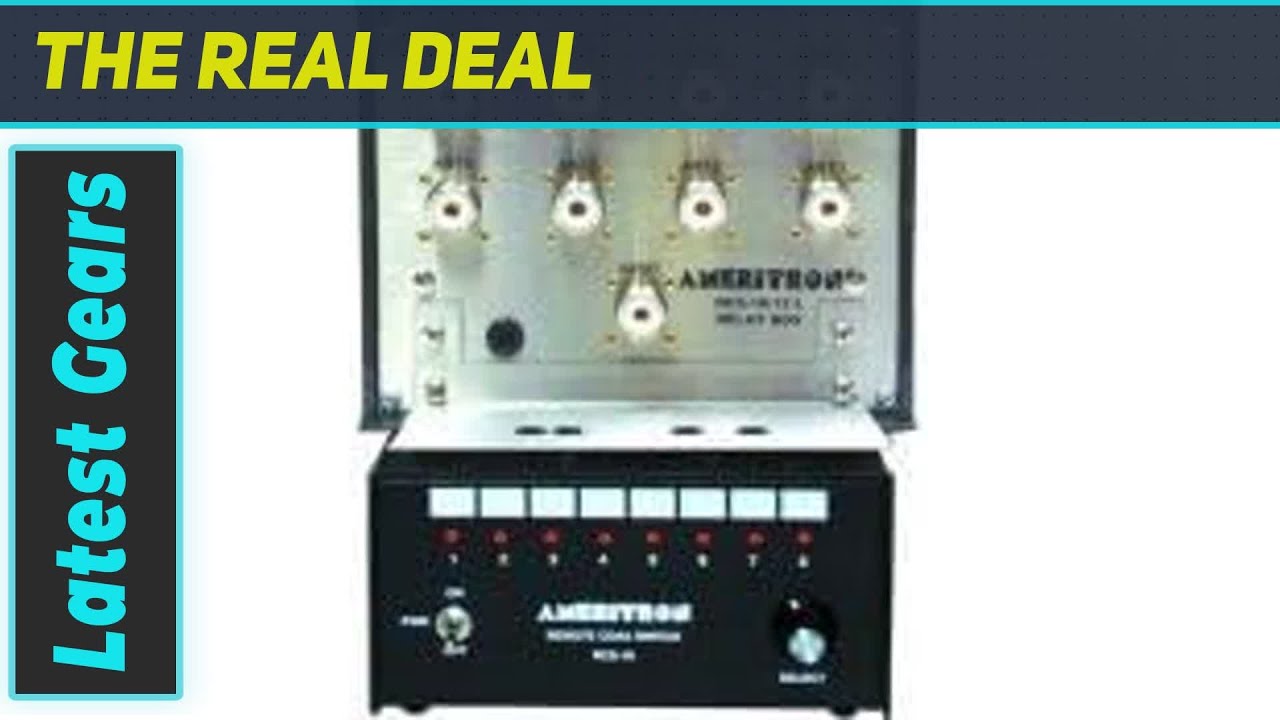Ameritron RCS-10L Remote Coax Switch: Enhance Your Setup with 8 Position Control
