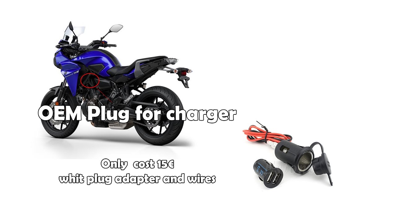 YAMAHA TRACER 700 Install USB charger