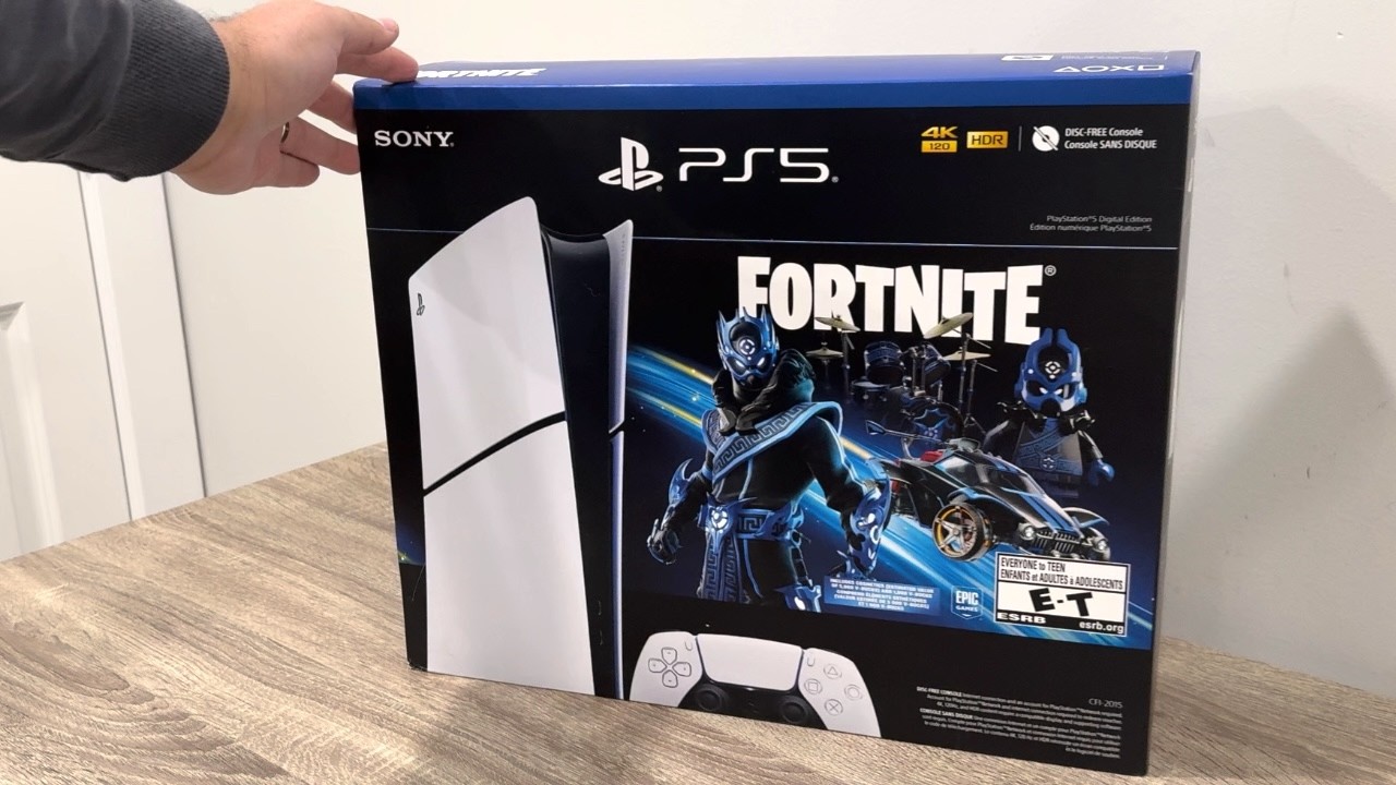 Распаковка комплекта PS5 Slim Fortnite! Скидка на Чёрную пятницу