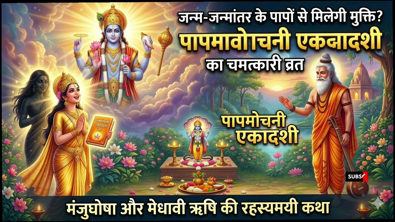 पापमोचनी एकादशी का रहस्य 😲 | यह व्रत सारे पाप मिटा देता है | Papmochani Ekadashi Story”