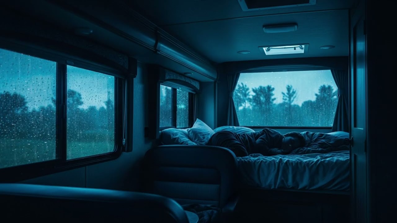 Heavy Rain & Thunder Inside a Car Cabin – Ultra Realistic Storm Ambience for Deep Sleep
