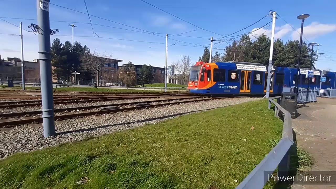 Sheffield Supertram at Delta Junction 16/3/2020