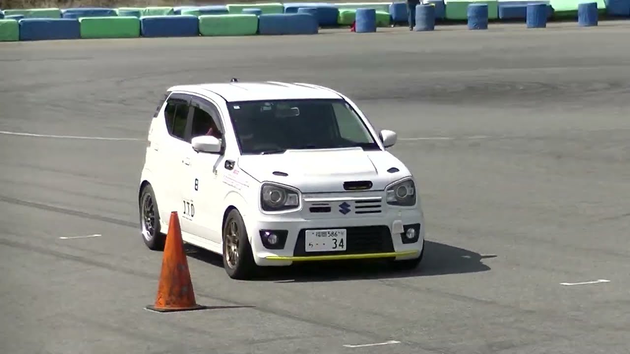 HSR九州ドリームコース２０２５年１０月５日JAF九州ジムカーナ選手権第９戦B１大崎真也選手２本目（１：３２：９１２）
