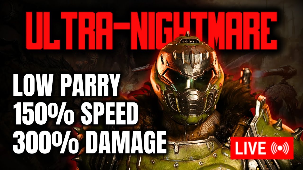 DOOM: The Dark Ages ULTRA-NIGHTMARE (Low Parry, 300% Damage, 150% Speed)