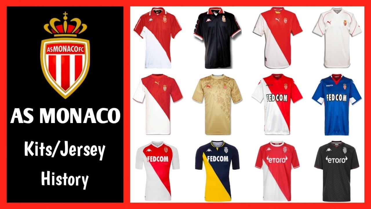 AS Monaco Jersey History/Evolution from 2000 to 2022 (Home & Away) || AS Monaco Kit 2021/2022