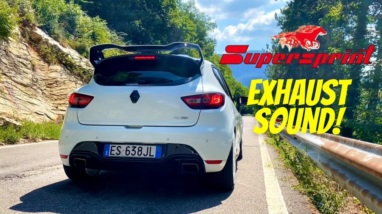 CLIO RS 200 SUPERSPRINT exhaust sound SOFT/LOUD & LAUNCH CONTROL