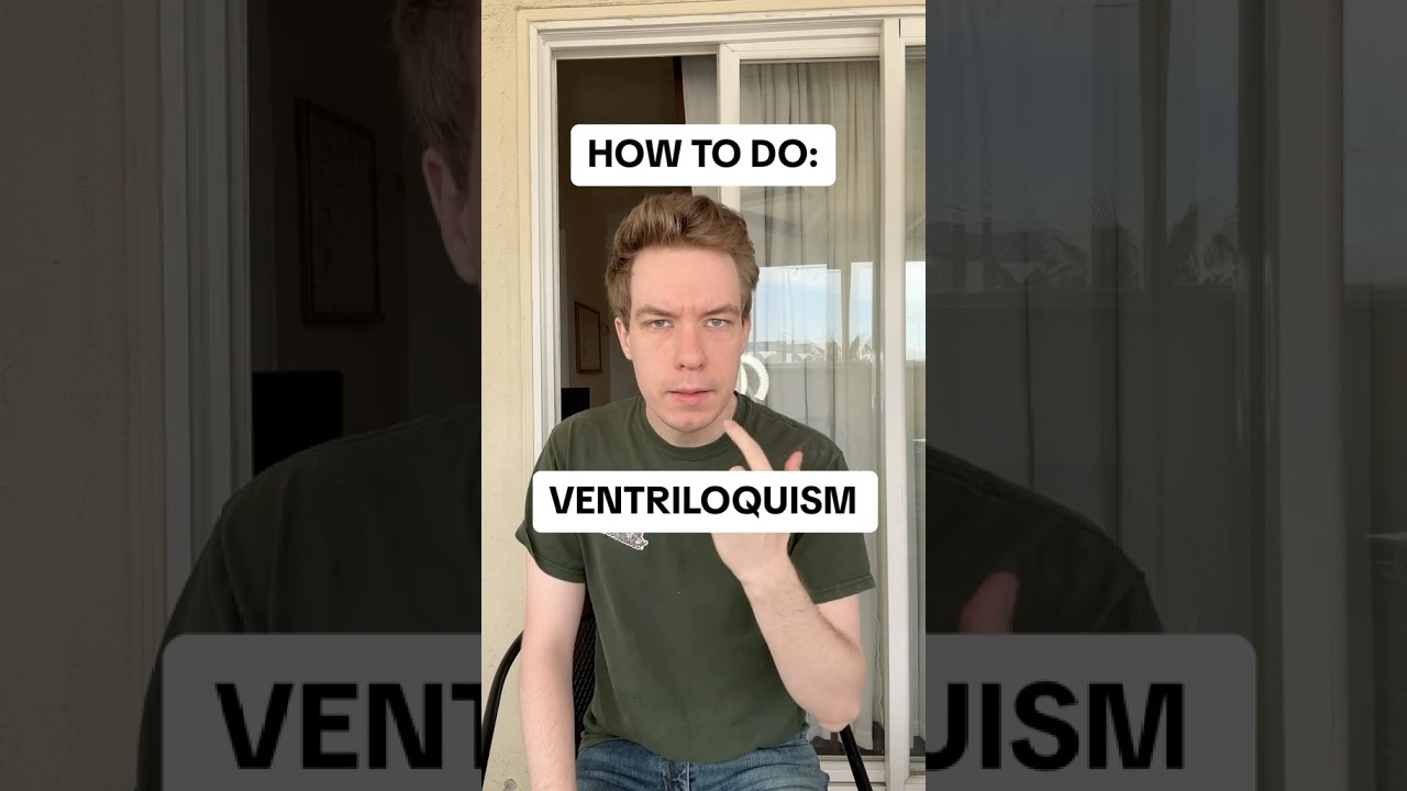 How to do ventriloquism #howto #tutorial #ventriloquism #viralshort